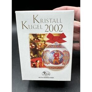 New 2002 Hutschenreuther Kristall Kugel Glass Ball Ornament Christmas Tree MIB!